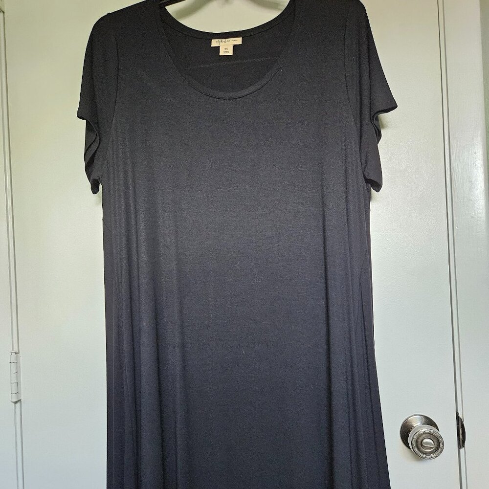 Size 2X Black Style & Co. Woman Dress